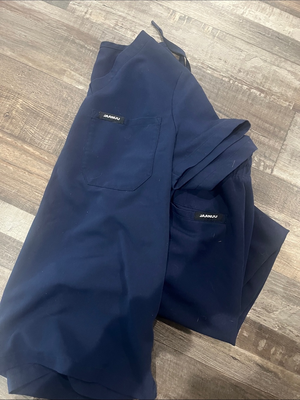 Jaanuu Womens Navy Blue Scrub Pants